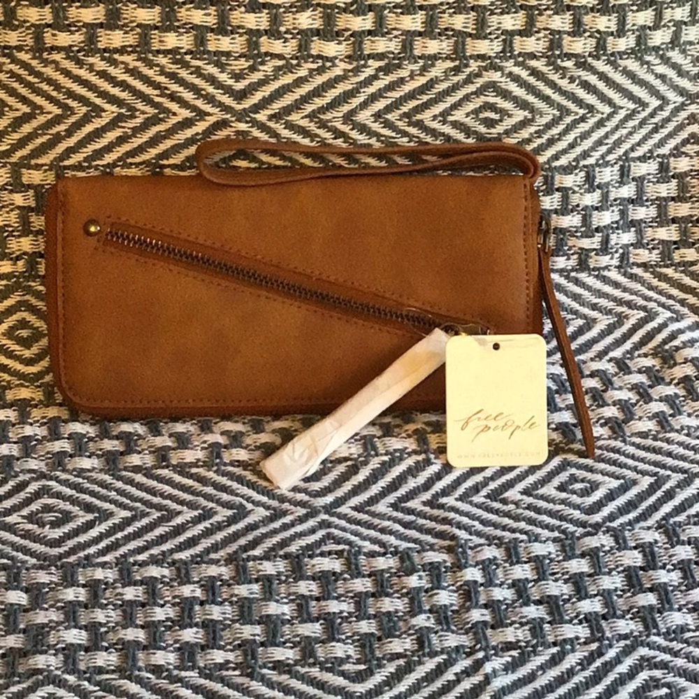 NWT Free People Distressed Vegan Wallet